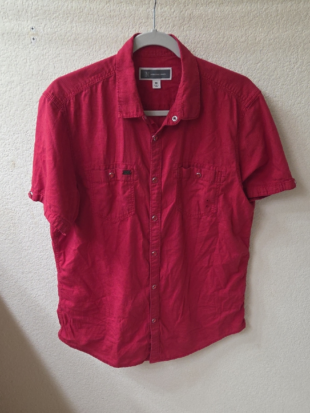 International Concepts Button Snap Shirt .. Size Medium